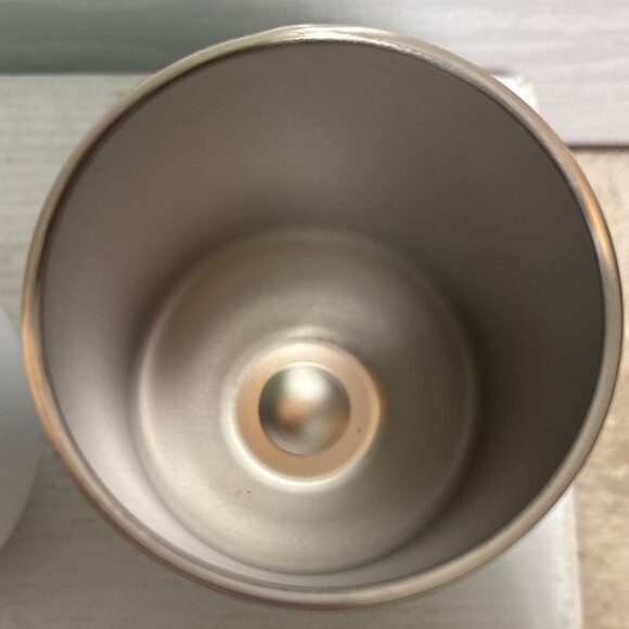 2 PJs Craft Cream Liquor Stainless Steel Insulated White Tumblers Clear Lids - Picture 8 of 10